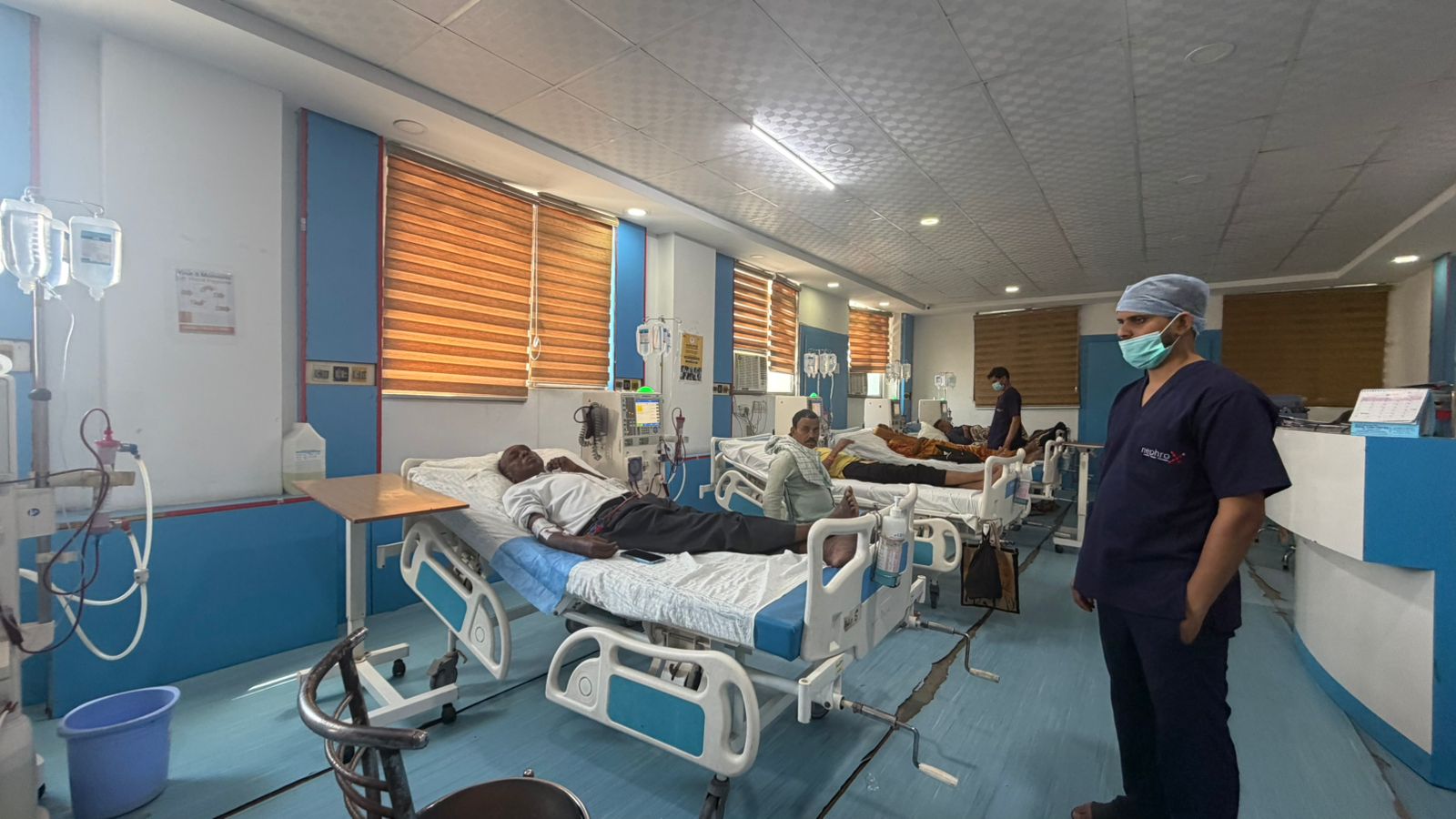 General ward with patient beds.